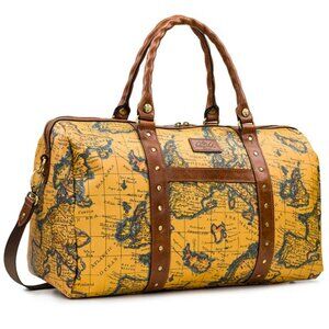 Water-resistant 100% cotton-linen blend with TPU coating, 100% leather trim Inte